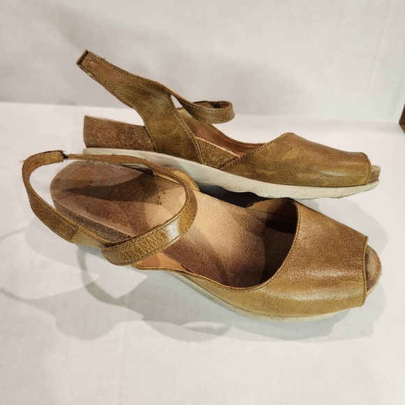 Dansko Marcy Sandals Womens Strappy Wedge Heel Ankle Strap Sz 40 US 9.5 - 10 M - Picture 4 of 12